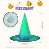 halloween hat Witch Hat for Men and Women,halloween party cap, Halloween Party Accessory-Teal Blue view 3