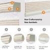 Persilux Natural Woven Faux Linen Cordless Zebra Blinds for Windows Roller Shades Room Darkening Thermal Insulated Free-Stop Blinds for Doors, Home and Living Room, Cream(25.5" W x 72" H, Cream) view 4