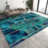 Tropical Plants Leaves Art Area Rug, Green Palm Tree Indoor Floor Rugs, Easy-to-Clean Carpet Non-Slip Low-Pile Soft for Bedroom Living Room Kids Boys Girls Game Room 8ftx10ft view 1