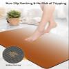 ALAGEO Orange Ombre Bath Mat Rug Quick Dry Absorbent Rubber Backed Bathroom Mat Fall Orange Farmhouse Fall Bathroom Rugs Shower Rug for Bathroom Floor Mat in Front of Sink, 24"x 36" view 4