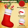 Chitidr 72 Pcs Christmas Felt Stockings Bulk, 9 Inch Red Classic Christmas Stockings, Xmas Fireplace Hanging Stockings, Christmas Tree Hanging Ornaments for Christmas Holiday Decorations Party Favors view 4