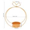 Bacacoo Gold Vases Centerpieces Wedding - 10 Pcs Metal Large Round Baskets Gold Centerpiece, Elegant Wedding Centerpieces Tables, Wedding Party Decorations Centerpieces Tables with Vases view 3