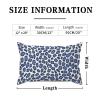 MangGou Light Purple Cheetah Print Spots Farmhouse Cushion Cover Cheetah Leopard Print Animal Home Decor Cushion Cover Decorative Double Side Accent Pillow for Sofa Couch 12x20in White Linen view 2