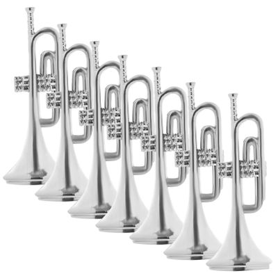 Garneck Wreath Mini Christmas Trumpet 20PCS Plastic Musical Instrument Model Ative Christmas Tree Hanging Ornaments Simulation Accessories for New Year Holiday Flower Garland