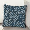 MangGou Blue and Beige Cheetah Print Spots Throw Pillow Cover Cheetah Leopard Print Animal Pillow Covers Home Decorative Farmhouse Throw Pillow Case for Living Room Bedroom 26x26in White Linen view 4