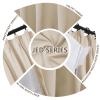 ChadMade Luxury Lined Curtain 96 Inch Length Pinch Pleat Privacy Window Treatment, Heavyweight Velvet Drape Solid Light Blocking Curtain for Kitchen (27" W x 96" L, 1 Panel, Beige) view 2