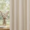 ChadMade Luxury Lined Curtain 96 Inch Length Pinch Pleat Privacy Window Treatment, Heavyweight Velvet Drape Solid Light Blocking Curtain for Kitchen (27" W x 96" L, 1 Panel, Beige) view 4