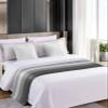 Homechoid Grey Ombre Bed Runner for Cal. King Size Bed, Bedspread Protector Slipcover Bed Scarf for Foot Bed Runners & Scarves for Bedroom Hotel Wedding Room 94x20 Inches Farmhouse Wooden Striped view 4