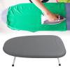 JEOZBM Small Ironing Board, Compact and Space Saving Foldable Ironing Board, Portable Steam Iron Resting Plate for Home Laundry Room(60cm-Silver) view 4
