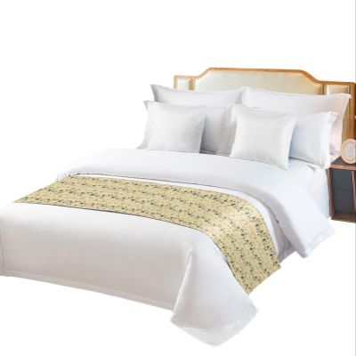 Spring Floral Bed Runner for Cal. King Size Bed, Bedspread Protector Slipcover Bed Scarf for Foot Bed Runners & Scarves for Bedroom Hotel Wedding Room 94x20 Inches Teal Summer Flowers Butterfly Yellow