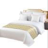 Spring Floral Bed Runner for Cal. King Size Bed, Bedspread Protector Slipcover Bed Scarf for Foot Bed Runners & Scarves for Bedroom Hotel Wedding Room 94x20 Inches Teal Summer Flowers Butterfly Yellow view 1