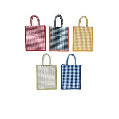 Mansarovar Packaging || Jute Cloth Carry Tiffin and Shopping with Zip Reinforced Handle for All Assorted design and color (15.50x14x,5 with zipper)
