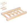 Wooden Dish Rack,Dish Drying Rack Kitchen Storage Cabinet Organizer Plate Rack Stand Pot Lid Holder,Pine Wood Dish Rack for Bowl Pot Lid,Cutting Board(28cm) view 1