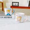 300ml/10oz Ceramic Mug Microwave Oven Can Be Used for Cartoon Creative Couples Cute Breakfast Cup for office home-green-301-400ml view 4