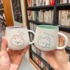 300ml/10oz Animal Ceramic Mug Japanese Cartoon Cute Home Office Couple Breakfast Milk Cup for office home-Yellow puppy-301-400ml view 4