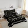 Erosebridal American Flag Comforter for Teen Youth Camo Bedding Twin Comforter Set for Boys Camouflage Print Bedding Comforter Sets, USA Flag Duvet Insert with 1 Pillowcase - Black Green Camo view 2