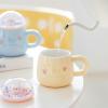 360ml Cute and Cute Girl Cartoon Rabbit Ceramic Mug Microwave Oven with Lid for Couples Home Tea Office Coffee Cup-Set of four view 3