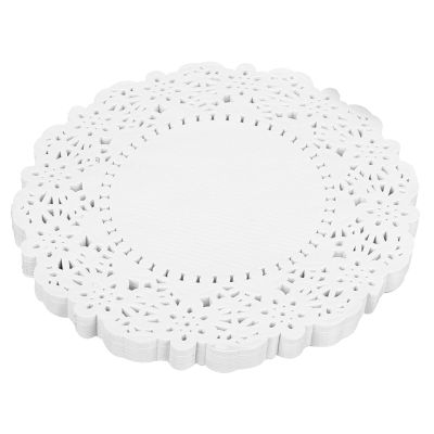 150 Pcs Oilabsorbing White Lace Paper Cake Doilies for Baking, Non Stick, Food Grade Material, Prevents Cake Sticking, Double Sided Design