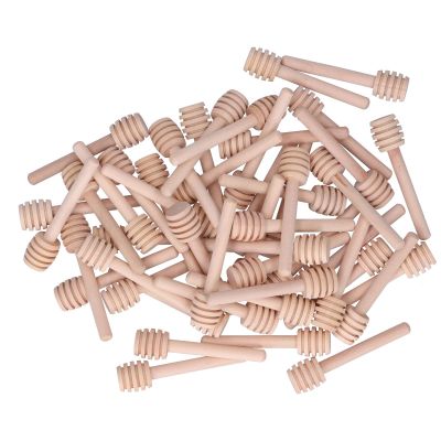 50pcs Wood Honey Dipper Sticks, Honey Stirrer Dispensing Wand For Wedding Party Favors Honey Jar Dispense Drizzle Honey Honey And Wedding Party