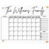Acrylic Family Wall Calendar - Personalized Calendar - Glass Calendar For Wall - Large Acrylic Calendar - 2025 Calendar Wall - White Board Calendar Dry Erase - ADHD Planner for Adults view 1