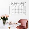 Acrylic Family Wall Calendar - Personalized Calendar - Glass Calendar For Wall - Large Acrylic Calendar - 2025 Calendar Wall - White Board Calendar Dry Erase - ADHD Planner for Adults view 3