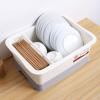 Dish Drying Rack with Lid Cover, Dish Racks for Kitchen Counter, Space Saving Dish Drainer Organizer Tableware Holder, Lightweight Dish Drainer Bowl for Home Kitchen, Travel view 3