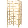 Deco 79 Rattan Geometric Handmade Partition Room Divider Screen Woven Geometric 3 Panel Privacy Screen with Open Frame Design, Room Partition 61" x 13" x 71", Brown view 3