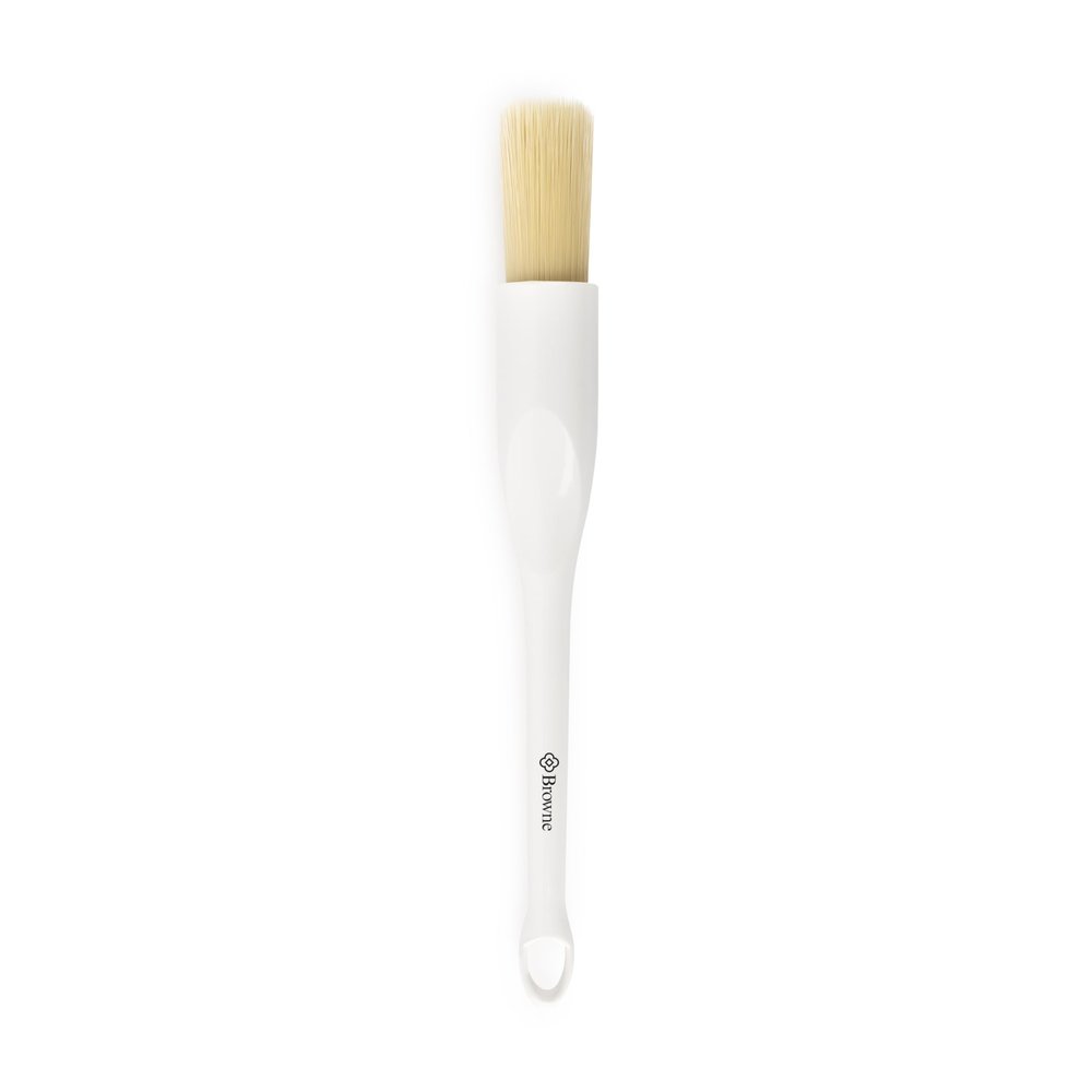 Browne Foodservice Boar Hair Pastry Brush, Round, 1 Inch