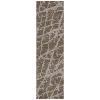 Addison Rugs Chantille ACN501 Brown 2'3" x 7'6" Indoor Outdoor, Hallway Runner Rug,Easy Clean, Washable, Kitchen, Area Carpet for Bathroom, Entry, Laundry and Bedroom