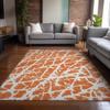 Addison Rugs Chantille ACN501 Orange 10' x 14 Indoor Outdoor Area Rug, Easy Clean, Machine Washable, Non Shedding, Bedroom, Entry, Living Room, Dining Room, Kitchen, Patio Rug view 2