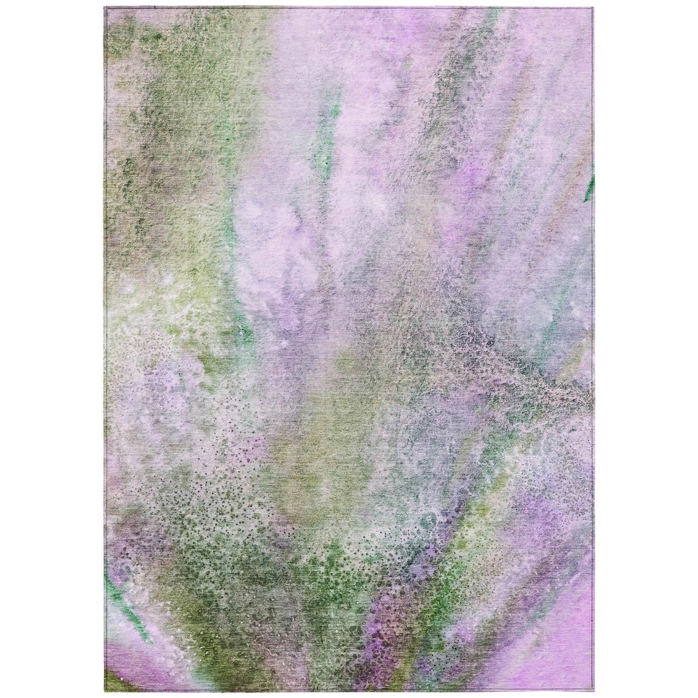 Addison Rugs Chantille ACN505 Purple 3' x 5 Indoor Outdoor Area Rug, Stain Resistant, Machine Washable, Non Shedding, Bedroom, Living Room, Dining Room, Kitchen Rug