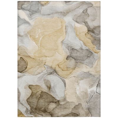 Addison Rugs Chantille ACN504 Brown 10' x 14 Indoor Outdoor Area Rug, Stain Resistant, Machine Washable, Non Shedding, Bedroom, Living Room, Dining Room, Kitchen Rug