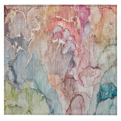 Addison Rugs Chantille ACN500 Blue 1'8" x 2'6 Indoor Outdoor Area Rug, Easy Clean, Machine Washable, Non Shedding, Bedroom, Entry, Living Room, Dining Room, Kitchen, Patio Rug