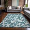 Addison Rugs Chantille ACN501 Teal 2'6" x 3'10 Indoor Outdoor Area Rug, Easy Clean, Machine Washable, Non Shedding, Bedroom, Entry, Living Room, Dining Room, Kitchen, Patio Rug view 2