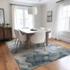 Addison Rugs Chantille ACN504 Teal 9' x 12 Indoor Outdoor Area Rug, Stain Resistant, Machine Washable, Non Shedding, Bedroom, Living Room, Dining Room, Kitchen Rug view 2