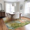 Addison Rugs Chantille ACN505 Blue 3' x 5 Indoor Outdoor Area Rug, Stain Resistant, Machine Washable, Non Shedding, Bedroom, Living Room, Dining Room, Kitchen Rug view 2