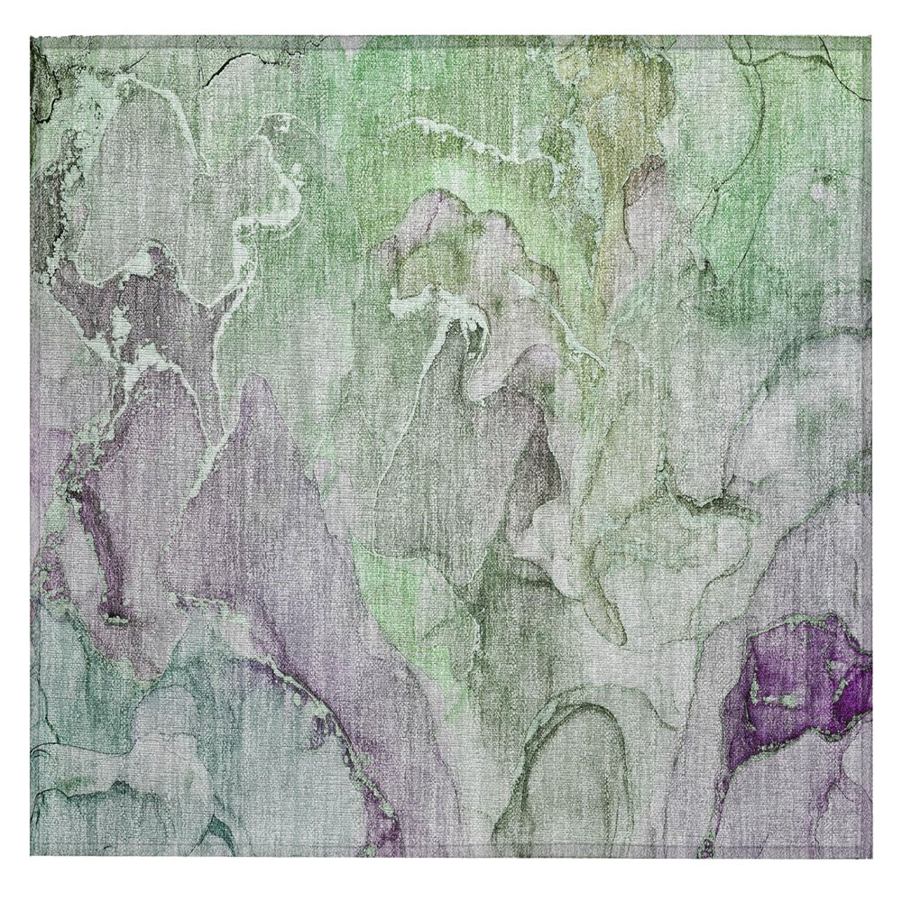 Addison Rugs Chantille ACN500 Green 1'8" x 2'6 Indoor Outdoor Area Rug, Easy Clean, Machine Washable, Non Shedding, Bedroom, Entry, Living Room, Dining Room, Kitchen, Patio Rug