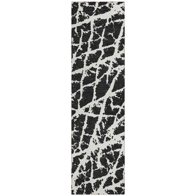 Addison Rugs Chantille ACN501 Black 2'3" x 7'6" Indoor Outdoor, Hallway Runner Rug,Easy Clean, Washable, Kitchen, Area Carpet for Bathroom, Entry, Laundry and Bedroom