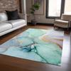 Addison Rugs Chantille ACN506 Teal 2'6" x 3'10 Indoor Outdoor Area Rug, Stain Resistant, Machine Washable, Non Shedding, Bedroom, Living Room, Dining Room, Kitchen Rug view 2