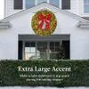 Best Choice Products 60in Large Artificial Pre-Lit Fir Christmas Wreath Holiday Accent Decoration for Door, Mantel w/Red Lighted Bow, 375 LED Lights, 930 PVC Tips, Power Plug-in view 2