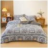 ZTGL Autumn and Winter Double Sided Velvet Duvet, Soft Warm Comforter Core, Thick and Warm Luxury Flannel Blanket, Fluffy Lamb Fleece Quilt,Flower g,200x230cm(4kg) view 1