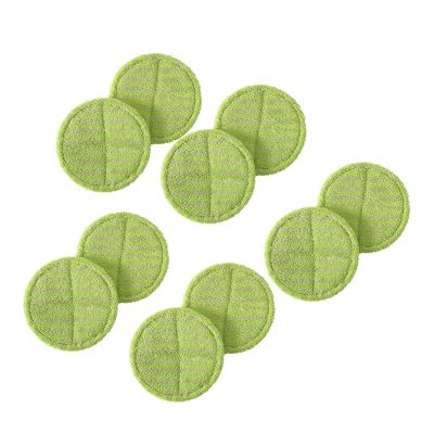 YAXRO 10 Pcs Replacement Pad Compatible for Cordless Electric Rotary Mop Sweeper Wireless Electric Rotary Mop Replacement Scrubber Pad