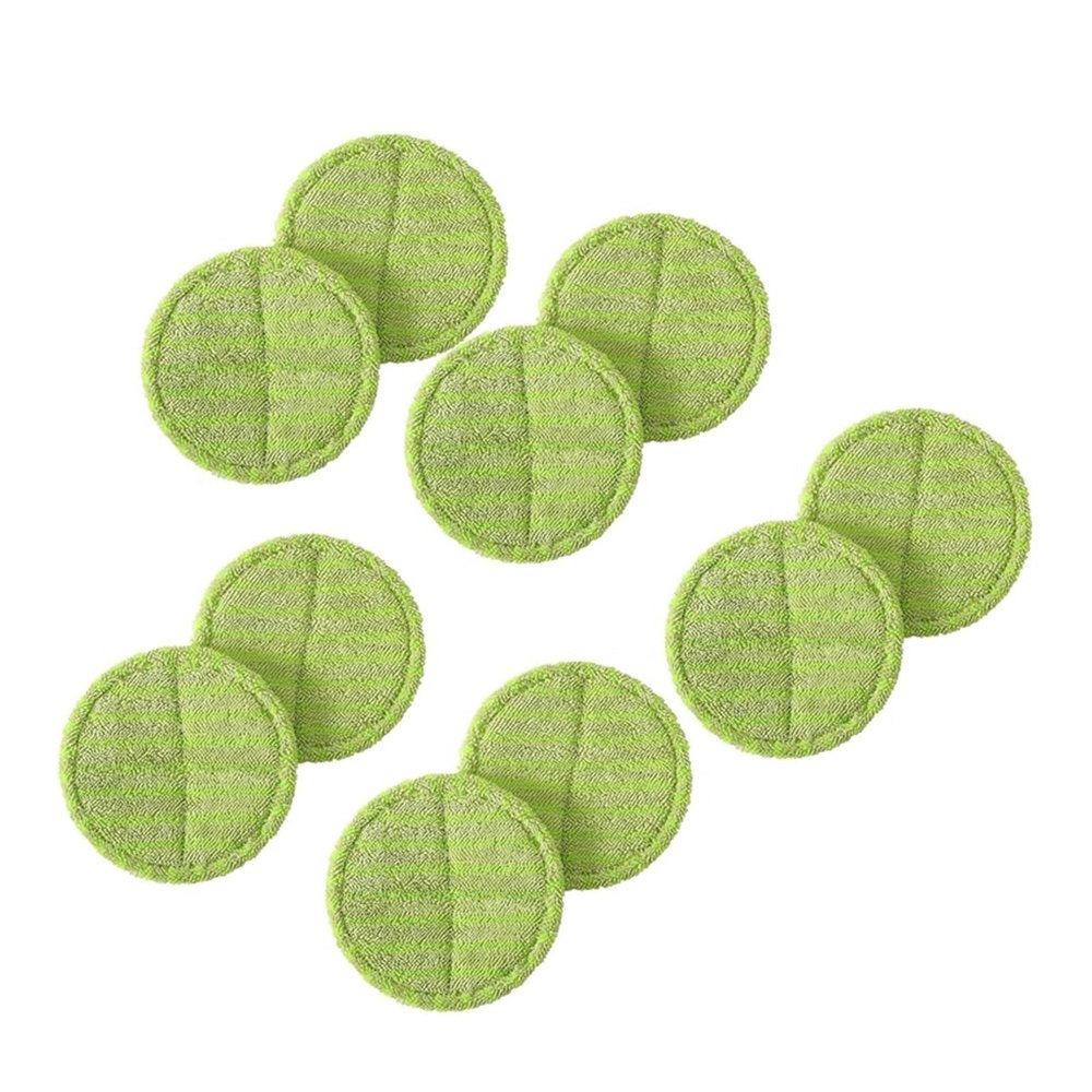 YAXRO 10 Pcs Replacement Pad Compatible for Cordless Electric Rotary Mop Sweeper Wireless Electric Rotary Mop Replacement Scrubber Pad