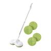 YAXRO 10 Pcs Replacement Pad Compatible for Cordless Electric Rotary Mop Sweeper Wireless Electric Rotary Mop Replacement Scrubber Pad view 3