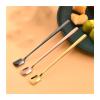 China Soup Spoons Coffee Spoon 304 Stainless Steel Long Handle Stirring Spoon Spoon Seasoning Creative Ice Spoon Dessert Honey Spoon Versatile spoon (Color : Rose gold, Size : 1 PC) view 3