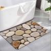 Brown Beige Diatomite Bath Mat for Bathroom, Super Absorbent Floor Mat Washable Quick Drying Diatomaceous Mat for Bathroom Shower Sink Floor Runner Rugs 16x24 Nature Stone Abstract Art Aesthetics view 1