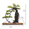 FEELIN Artificial Bonsai Tree Artificial Bonsai Tree Fake Bonzai Tree Artificial Zen Decor Landscape Artificial Green Plants for Home Office Decoration Desktop Display Fake Plant Greenery Decor view 2