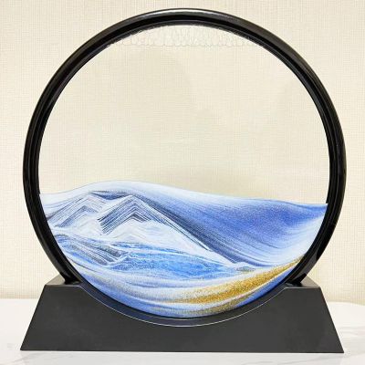 ARCOFF Decompress Art, Hourglass, Home Living Room, Office Tabletop, Bookcase, Decoration, Light Luxury Quicksand Painting