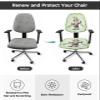 EwdeWwo Merry Christmas Office Chair Cover, Funny Green Elf Xmas Universal Rotating Chair Slipcover Protective & Stretchable Chair Seat Cover for Desk Computer Chair view 3