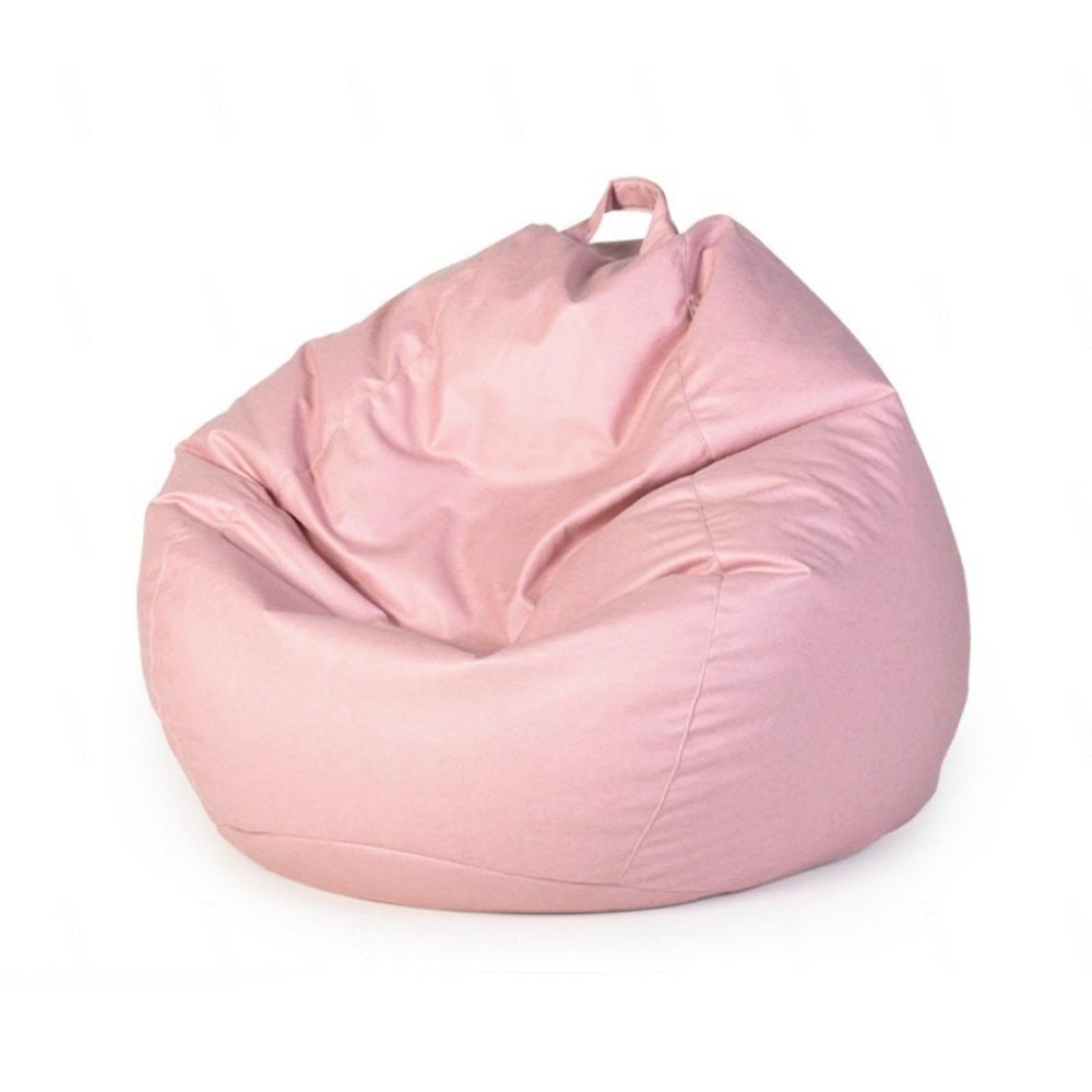 NIBHZ Bean Bag Chair Cover, Jumbo Bean Bag Chair Cover, Adult Large Bean Bag Cover (Bean Not Included), Featured Chair Cover Living Room Furniture,pink-80X90cm